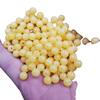 Yulong Jade Cera de Abelha Artificial Contas Redondas Contas de Plástico Amarelo Claro Pulseira Colar DIY Contas Tecidas