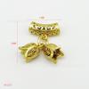Novo estilo chinês areia dourada orquídea contas de cobre pingente fivela decorativa pulseira tecida à mão colar pingente acessórios