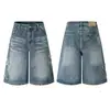 Muxi Clothing Estilo Retro Vintage Americano Marca de Moda Bordado de Estrella Pantalones Vaqueros High Street para Hombre Corte Holgado Versátiles