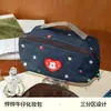 Bolsa de Cosméticos de Mezclilla Bordada con Perrito Portátil para Viaje Mini Portátil para Lápiz Labial Tarjetero Bolsa de Almacenamiento de Gran Capacidad