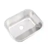 Fregadero Grueso Personalizado de Acero Inoxidable Transfronterizo Fregadero Cepillado Tina de Lavado de una Pieza Fregadero de Cocina Sudamericano