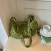Bolso de lona transfronterizo para mujer 2026 nuevo verano casual estilo coreano moda bolso de mano bolso cruzado simple de hombro con lunares