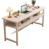 Escritorio rectangular largo, escritorio para computadora, escritorio para dormitorio de niñas, escritorio simple de oficina para estudiar, banco de trabajo rectangular para uso doméstico de estudiantes
