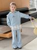 Traje Deportivo Tutu Elefantito Niñas Primavera 2026 170g Sudadera Natural Versátil Casual Conjunto de Dos Piezas Padre-Hijo