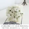 Flores Artificiais Transfronteiriças Buquê de Peônias com 27 Flores Camélia Rosa Amarradas com Ráfia Fabricante de Flores Artificiais Estilo Ins Artigos de Ano Novo