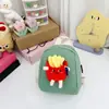 Nova Bolsa Infantil 2024 Meninos e Meninas Mochila Pequena Casual para Exterior Desenho Animado Hambúrguer Batatas Fritas Mochila de Pendurar