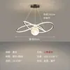 Lámpara de araña de restaurante, estilo nórdico, creativa, con forma de luna, moderna y sencilla, para dormitorio, bar, 2025, nueva iluminación LED para sala de estar.