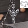 Colgante alternativo de moda retro de plata esterlina S925, colgante de mortero de acero tallado en plata tailandesa para hombre, decoración de coche