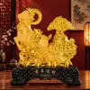 Exportação Transfronteiriça de Veludo Dourado Areia Artesanato Presente Ornamentos do Ano do Cavalo, Acessórios Domésticos do Cavalo do Zodíaco Chinês, Presentes Corporativos para Festas Anuais