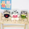Chaveiro Panda Piloto Desenho Animado Urso Fofo Boneca Vestida Boneca Estudante Pequeno Presente Pingente Venda por Atacado