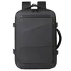 Mochila Masculina de Grande Capacidade para Viagens de Negócios de Longa e Curta Distância, Mala Expansível, Bolsa para Laptop