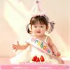 Diadema Sombrero de Cumpleaños Cinta para Fiesta para Niñas Pequeñas y Niños, Cinta Ceremonial con Ambiente Festivo, Accesorios para Fotos, Palitos Retorcidos Hechos a Mano