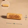 Accesorio de Dos Piezas con Doble Agujero Tallado en Sándalo, Pequeño Adorno de Madera, Colgante de Madera Vintage, Decoración Hecha a Mano para DIY