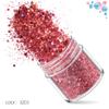 Polvo de glitter polvo de glitter joyería para uñas lentejuelas traje degradado láser Esmalte de uñas pegamento maquillaje epoxi delgado