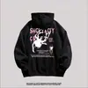 Sudadera con Capucha Estilo High Street Americano con Estampado de Araña para Hombre, Otoño e Invierno Forrada de Polar Marca de Tendencia con un Toque de Lujo, Chaqueta Holgada para Pareja