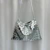 Bolso de piel auténtica para mujer de Niche Design 2024, bandolera de hombro con cordón tejido.