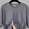 Camiseta de manga corta de seda helada de malla de comercio exterior para hombre, camiseta deportiva fina y holgada de verano, estilo coreano, top informal de moda