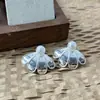 Pendientes de Perla con Forma de Pétalo del Mismo Estilo que Xu Yan, Pendientes de Pétalo de Nuevo Estilo Chino, Pendientes de Diseño Elegante y Único