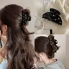 Gipsofila Ano Novo Clipe Vermelho Estilo Chinês Grampo de Cabelo Diamante Estrelado Meio Círculo Médio com Acessórios para Meio Cabelo