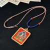 Colgante Thangka de Xizang con Ocho Santos Patronos, Collar Colgante Thangka, Collar Thangka de Ocho Tesoros de Cobre Puro, Colgante de Caja Ga'U
