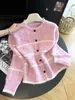 Nuevo cárdigan de punto a rayas suelto y casual estilo coreano para otoño e invierno para mujer, con un diseño único, suéter abrigo de moda para mujer