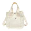 Estudante estilo japonês elegante tridimensional tote lona mão carregando saco mensageiro simples all-match ombro bolsa mensageiro saco moda