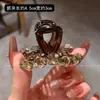 Pinza de Garra de Diamantes de Imitación Sencilla Versátil para Mujer Moda Elegante Pinza de Garra para Mitad del Cabello Parte Trasera de la Cabeza Nuevo Estilo Coreano Pinza Lateral Tocado