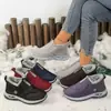 2026 Zapatos de Algodón para Mujer Invierno Nuevas Botas Zapatos de Mujer Transfronterizos Cálidos y Cómodos Zapatos para Madre Más Terciopelo Más Grosor Botas de Nieve
