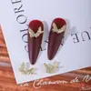 Joias de Borboleta com Zircônia para Nail Art, Luxuosa Borboleta Tridimensional de Cobre Incrustada com Zircônia, Borboleta Grande Totalmente de Zircônia, Acessórios de Unha de Zircônia Gelada Super Brilhantes