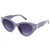 Gafas de Sol Europeas y Americanas Dulces y Frescas Sexy Estilo Ins del Milenio Marco Pequeño Estampado de Leopardo Marrón Gafas de Sol para Mujer Protección Solar 206 D138