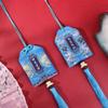 Estilo chinês amuleto bênção sachê pingente templo oração bordado bênção saqueta saqueta saco de bênção japonês Guarda Real