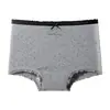 Ropa interior de mujer de algodón 100% con lunares, de cintura media, hipoalergénica, transpirable, calzones tipo bóxer cortos con fuelle extendido de algodón puro, pantis sexys de encaje para niñas