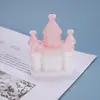 Molde de Resina DIY Flor de Papoula Casa Castelo 3D Ornamento Sonhador Decoração Estilo Europeu Desenho Animado Molde de Silicone