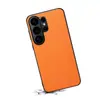 Denior es Adecuado para Funda Protectora Samsung S26Plus, Funda para Teléfono S24Ultra, Cubierta Trasera S25 con Patrón de Piel de Becerro Imitación