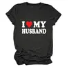 Yo Mi Marido Amazon Ebay Estación Independiente Moda Elegante Camiseta de Mujer Cuello Redondo Manga Corta Ropa Interior Exportación