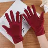 Luvas de proteção solar de inverno com padrão de floco de neve, estilo primavera e outono, luvas para ciclismo ao ar livre, elásticas de seda gelada, proteção UV, respiráveis, luvas finas