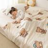 Edredón de algodón de punto para niños de clase A de verano, edredón fresco de verano, edredón individual con aire acondicionado, lavable a máquina, edredón fino lavable para jardín de infantes