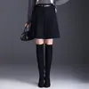 Falda Plisada de Cintura Alta Línea A para Mujer, Nueva Versión Coreana Invierno 2025 Falda Paraguas Antiexposición, Falda Corta Elegante Adelgazante