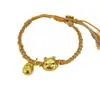 Olla de Miel del Osito DIY Joyería Hecha a Mano Mismo Estilo Tienda de Oro Cobre Plano Chapado en Oro de 24K Pulsera DIY Estilo Popular Xiaohongshu