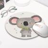 Mouse pad redondo de borracha de tamanho pequeno desenho animado fofo personalidade criativa atacado mouse pad mouse pad de borracha