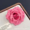 Cabeza de Flor Artificial Rosa Manta 10cm con Respaldo de Tela, Arco de Cascada de Rosas para Boda Rosa Repujada Capuchino