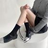 Calcetines de Ternera Estilo Bailarina Miu Primavera y Verano Ligeros Estilo JK Versátil Estilo Preppy Calcetines de Rizo para Mujer Calcetines Zhuji