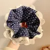 Scrunchie Jumbo de Satén Retro para Niñas, Lazo para el Cabello de Leopardo de Moda Resistente, Accesorio para el Cabello con Banda Elástica de Alta Elasticidad, Lazo para el Cabello con Sensación de Alta Gama