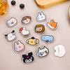 Emoji Expressão Suando Broche Acrílico Atacado Bonito Desenho Animado Animal Distintivo Patch DIY Acessórios de Grampo de Cabelo