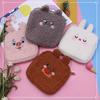 Bolsa de almacenamiento de toallas sanitarias de felpa de estilo coreano, bolsa de algodón para toallas sanitarias, linda bolsa pequeña para llevar, bolsa de luna portátil