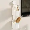 Caja de Almacenamiento de Pared Cesta de Almacenamiento para Baño Cesta de Almacenamiento para Cebolla y Jengibre de Cocina Estante de Almacenamiento de Pared sin Perforaciones para Lavabo