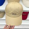 Gorra de Béisbol Bordada con Letra Pequeña Simple Estilo Japonés para Hombre y Mujer Moda Primavera Verano Todo Combinable Gorra para Cabeza Grande Sombrero Parasol