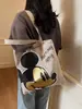 Bolsa de Lona con Dibujos Estudiante Bolsa de Tutoría Nueva Linda Bolsa Tote de Gran Capacidad Estudiante Universitaria Bolsa para Clase
