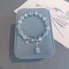 Pulsera de Ópalo Mariposa para Mujer de Nicho de Lujo Ligero de Alta Gama con Cuentas de Cristal al por Mayor Colgante Accesorios Yiwu Nuevo