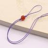 Adornos tejidos de cuerda de jade de la suerte, joyería, bolso pequeño colgante de jade, ágata roja, jade, accesorios de bricolaje, cuerda de cuentas